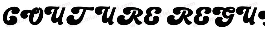 COUTURE REGULAR字体转换